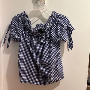 J Crew gingham top